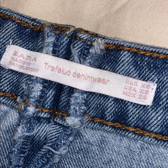 Zara denim streetwear distressed skirt - Picture 4 of 5